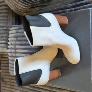 Rag & Bone Women's White Agnes Pull On Ankle Boots
